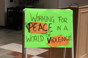 Working for peace in a world of violence